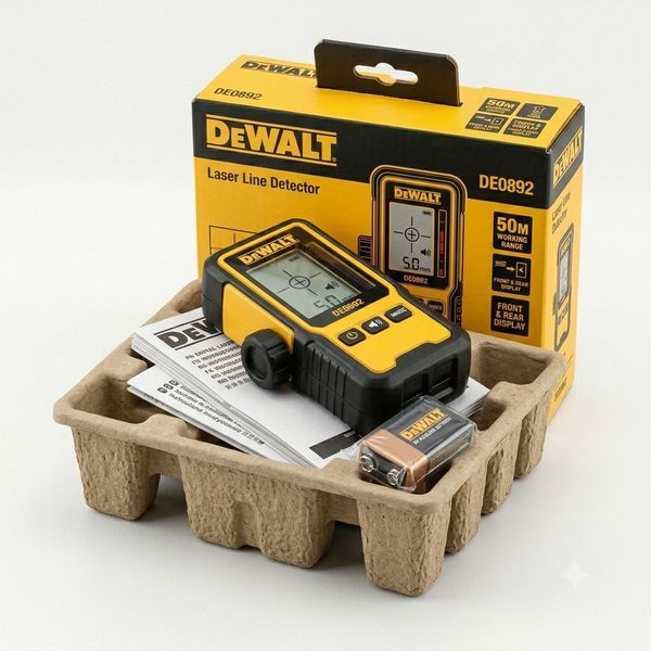 Детектор лазерного рівня DeWALT DE0892 (50 м) &mdash; професійний приймач лазерного променя DeWALT DE0892 фото